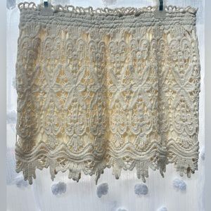 Blue Island women’s boho crochet skirt